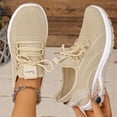 thumbnail image 5 of Womens Orthopedic Shoes, Orthopedic Shoes for Women Wide Width, Walking Shoes Women, Women's Running Shoes, Breathable Soft-Soled Low-Top Walking Training Shoes, Comfortable Outdoor Sports, Beige 5.5, 5 of 6