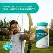 (2 Pack) NerveCalm – Natural Daily Support Blend for Nerves, Memory & Focus | Nerve Calm Easy-to-Take Capsules (120 Capsules)