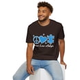 thumbnail image 7 of Blue Peace Puzzle Autism Awareness Graphic Novelty Tshirt, 7 of 7