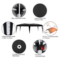 thumbnail image 4 of Lowestbest 10'x20'Outdoor Pop Up Tent with 6 Sidewall, Folding Gazebo Party Tent with Carry Bag, Black, 4 of 9