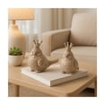 thumbnail image 6 of Set of 2 Royal Bird Figurines - Decorative Resin Sculptures with Crown - Elegant Home Accent for Living Room, Office & Bedroom - Polyresin Bird Statues - 6" Brown, 6 of 12