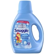 Snuggle Blue Sparkle Liquid Fabric Softener 39.4 oz, 58 Loads with Microfiber Solid Color Towel by BundleEase
