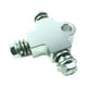 thumbnail image 2 of Conector de 3 vías para manguera de aceite de freno, kit de conversión de disco doble delantero, adaptador universal para manguera de freno triple de Plata, 2 of 8