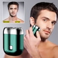 thumbnail image 3 of HHBEAUTY Rasoir Électrique Portable Mini, Étanche IPX7, Rasoir à Sec Multifonction Mini pour Hommes Électrique, Rasoir à Capsules, Rasoir de Nettoyage en Profondeur pour Hommes, 3 of 9