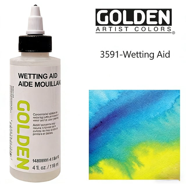 Golden Aide à l'Hydratation, Bouteille de 4 fl oz, Additif Acrylique Professionnel