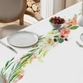thumbnail image 2 of Mizhona Easter Cute Bunny Rectange Tablecloth Color Eggs Table Cloth for Dinning,Kitchen,Party，60" x 102", 2 of 5