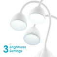 thumbnail image 2 of OttLite Mood LED Desk Lamp with Color Changing Base – Charging USB Port, Touch Activated Controls, Flexible Neck, Clear Sun LED Light, for Work, Study, Reading, White, 2 of 9