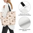 thumbnail image 3 of Honeii Retro Rooster Print Tote Bag for Women, Foldable Tote Bag Large Shoulder Bag Top Handle Handbag for Travel, Work, 3 of 8