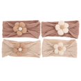 thumbnail image 3 of 4pcs Baby Girl Flower Headbands: Toddler Hair Accessories - Floral Design Toddler Headbands For Little Girls - For Daily Wear And Special Occasions, 3 of 3