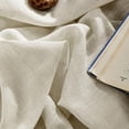 thumbnail image 4 of Linen Curtains 108 Inch Length 2 Panel Sets,Light Filtering Curtains for Bedroom 100 Inch Wide Living Room Drapes with Back Tabs & Rod Pockets (W100 x L108 Inch, Beige), 4 of 8