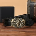 thumbnail image 7 of WHIPPY Men's Western Belt Ratchet Leather Belts for Men Cowboy Belts for Jeans Trim to Fit, 7 of 7