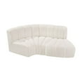 thumbnail image 6 of Meridian Furniture Arc Cream Boucle Fabric Modular Sectional, 6 of 8