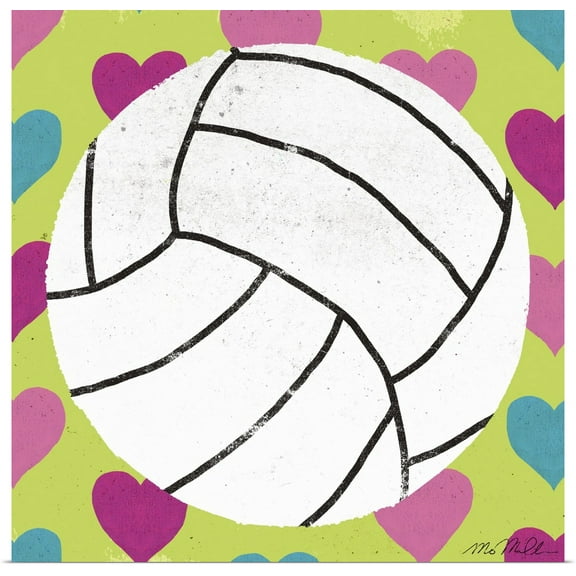 Great BIG Canvas | Rolled Mo Mullan Poster Print entitled Girls Sports III