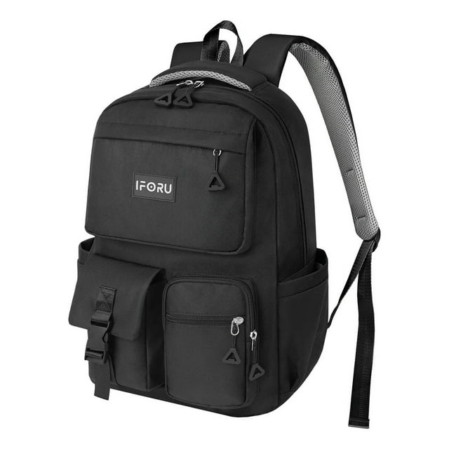 Mochila Escolar Viaje Para Laptop 15.6 Inch Mochilas Hombre Antirrobo Negro IFORU 30 L