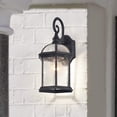thumbnail image 3 of RADIANCE Goods Transitional 1 Light Black Outdoor Wall Sconce 16" Height, 3 of 4