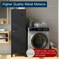 thumbnail image 4 of Locking Storage Cabinet Kitchen Pantry Metal Storage Cabinet for Bathroom 50" H Slim Lockable Storage Cabinet with Door and Removable Shelves (Black), 4 of 18