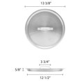 Aluminum Stock Pot Lid, 24 Quart, Stainless