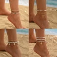 thumbnail image 7 of NICKSUN Gold Ankle Bracelets for Women Waterproof Starfish Shell Charm Anklets Trendy Summer Beach Jewelry, 7 of 7
