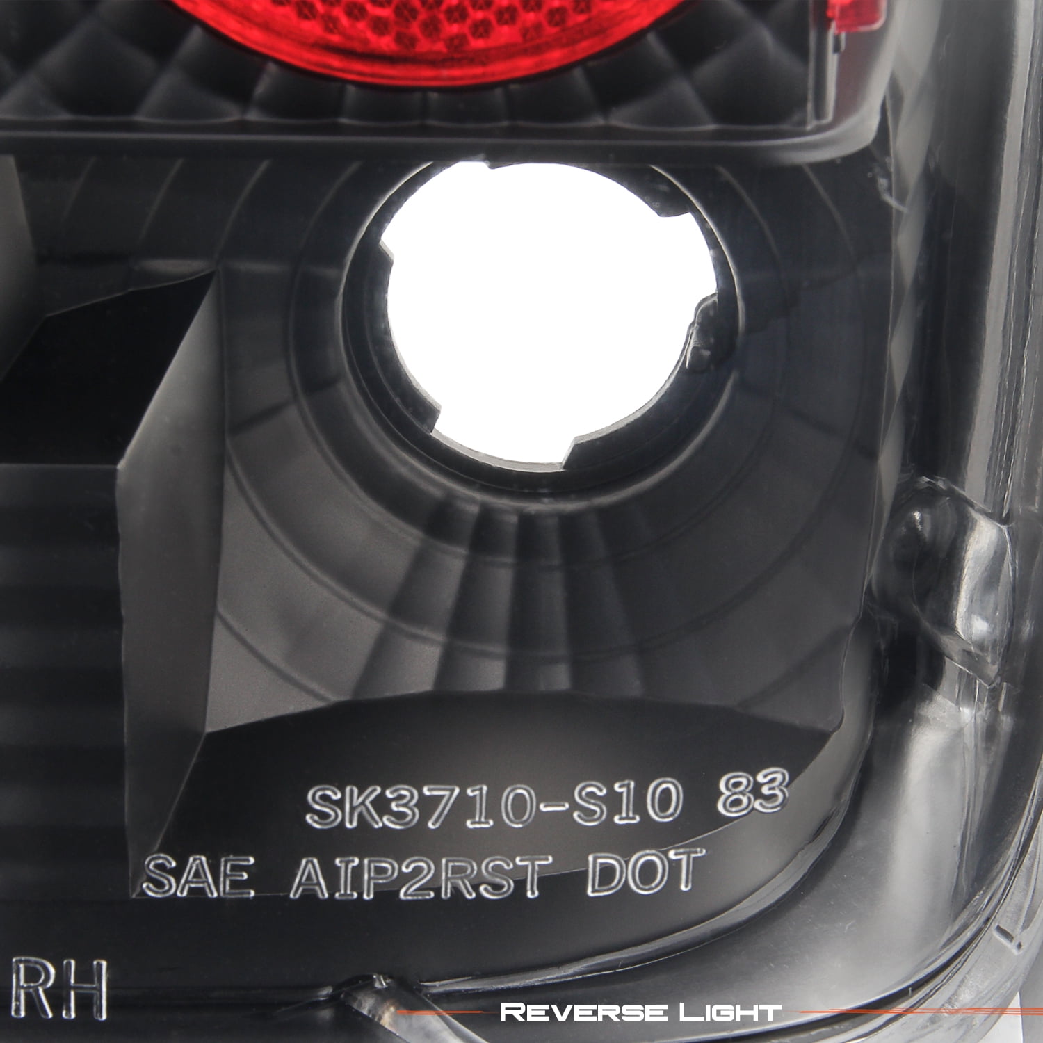 AKKON - Fit 1982-1993 Chevy S10 S15 1991-1993 GMC Sonoma 1991-1994 Bravada Black Tail Lights Lamps Black Housing