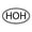White, variant on CafePress - HOH Oval Sticker - Sticker (Oval)