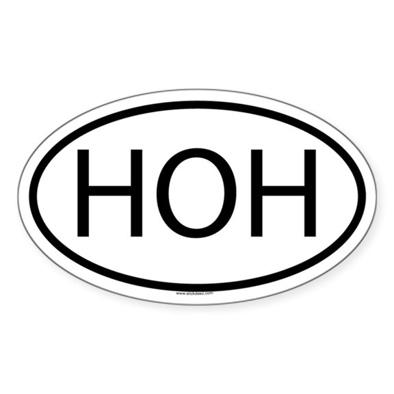 CafePress - HOH Oval Sticker - Sticker (Oval)