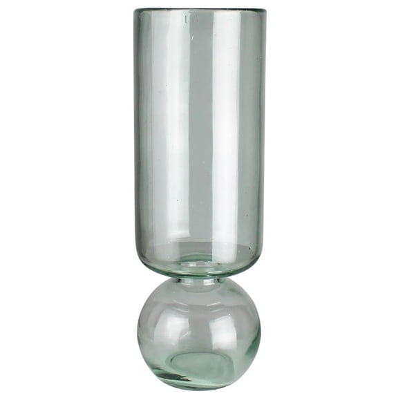 Recycled Glass Tall Bulb Vase
