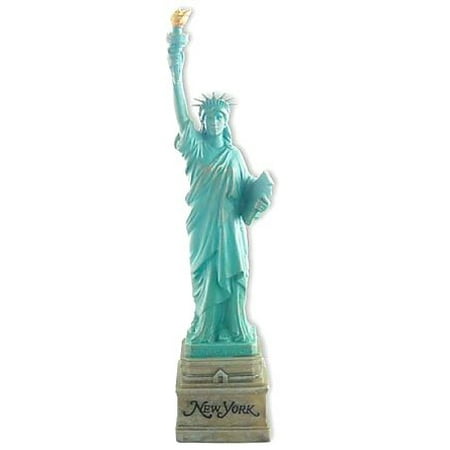 10 Inch Statue of Liberty Statue  Green with Brown New York Base Statues