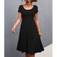 thumbnail image 1 of Vestido de color puro,Vestido de mujer Vestido delgado con cuello redondo de color puro Vestido midi Rendimiento de primer nivel, 1 of 8