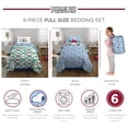 thumbnail image 5 of Peanuts Snoopy Holiday Kids 6 Piece Reversible Comforter, Pillowcase, Sheet Set, and Backpack, Full, 5 of 8