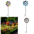 thumbnail image 2 of Outdoor Metal Garden Wind Spinner Sculpture Metal Windmill Stake Art Decoration, 2 of 10