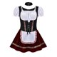 thumbnail image 3 of Disfraz Premium Auténtico traje tradicional tirolés para mujer, informal y elegante, conjunto de vestido de Oktoberfest Kuymtek Vino rojo T G/EG para Mujer, 3 of 9