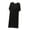 Black-womens pajamas, variant on Hilenly Womens Nightgown Short Sleeve Sleepwear Comfy Sleepshirts Pleated Crewneck Nightshirt Comfy House Dress