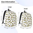 thumbnail image 3 of Yiaed Cute Little Bee Print Backpack, Premium Laptop Backpack, Travel Backpack for Women, Lightweight Backpacks, Comfortable Back Pack-Small, 3 of 5
