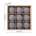 thumbnail image 2 of Christmas Ornament Ball Hanging Decor, Festive Tree Decoration For Wreath Window Fireplace Or Party Display, Holiday Home Accent, 2 of 5
