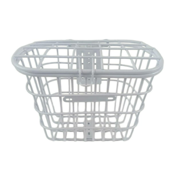 Cesta de ciclismo para bicicleta de liberación rápida, , fácil de montar, cesta para bicicletas eléctricas extraíble a prueba de herrumbre mo Blanco Soledad Cesta para bicicleta