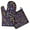 Purple Mushroom Black, variant on Purple Mushroom Black Pattern Kitchen Oven Mitt and Pot Holder Sets 2 Pcs for Baking, Cooking and Grilling, Heat Resistant Up To 392 °F