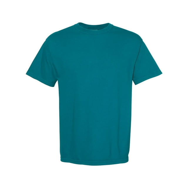 T-Shirt Épais Teint en Pièce, 2TG, Bleu Topaze