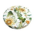 thumbnail image 2 of Lsque Watercolor Bright Sunflowers Round Bar chair cushion covers Velvet Fabric Premium Comfort Protects from Scratches and Stains for 14-17 Inch Chair- 13 inch, 2 of 7
