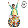 thumbnail image 3 of Circle Pattern Storage Toy Bag Chair, Abstract Vivid Geometric Modern Art with Symmetrical Simple Shapes Print, Stuffed Animal Organizer Washable Bag, Small Size, Multicolor, by Ambesonne, 3 of 3