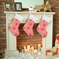 thumbnail image 7 of GZHJMY Strawberry Christmas Stocking, Personalized Large Candy Stocking Hanging Gift, Xmas Stockings Decoration for Family Holiday Party Ornaments Decor Fireplace, 7 of 7