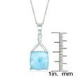 thumbnail image 2 of Open Beaded Teardrop with Round Bezel-Set Simulated CZ Diamonds 18” Pendant Necklace – Sterling Silver Jewelry for Women or Teens, 2 of 6