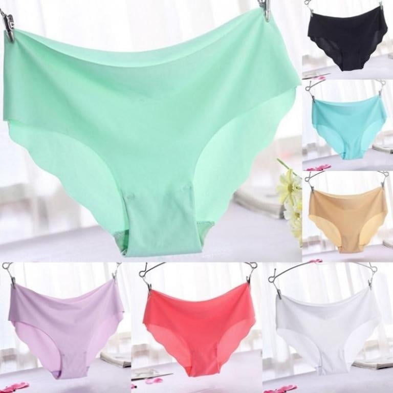 Women Soft Underpants Seamless Lingerie Briefs Hipster Underwear Panties