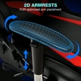 thumbnail image 5 of Hoffree Gaming Chair with Bluetooth Speakers Gamer Chair with Footrest and LED Lights Office Chair with Massage and Lumbar Support 2D Armrest for Home Office 300 lbs, 5 of 7