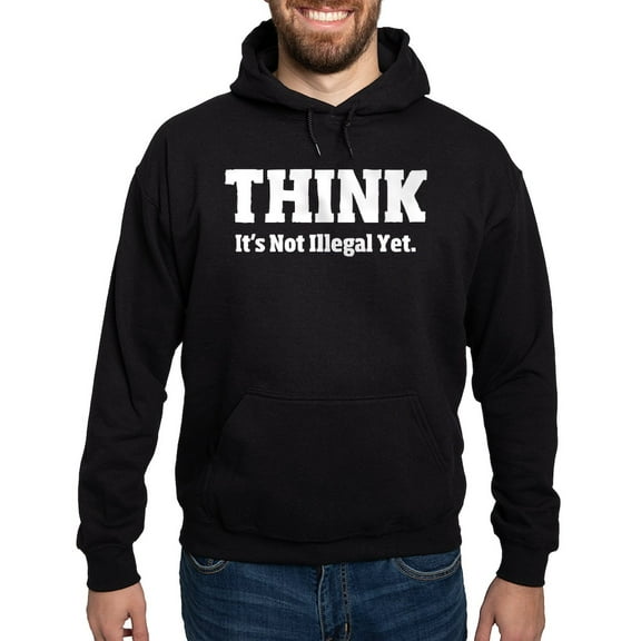 CafePress - Think Hoodie (Dark) - Pullover Hoodie, Classic, Comfortable Hooded Sweatshirt