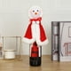 thumbnail image 1 of XWSHYW Decoraciones Navideñas Decoraciones Navideñas Cabeza de Anciano Cabeza de Muñeco de Nieve Juego de Botellas de Vino Tinto Juego de Champán Decoración de Botellas Regalo de Navidad, 1 of 4