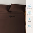 thumbnail image 5 of 400 Thread Count 4 Piece Quality Sheet Set 10 Inch Deep Pocket 100% Egyptian Cotton Color Colclate Stripe Size Queen, 5 of 6