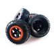 thumbnail image 1 of Traxxas 1/10 Slash 2WD VXL NEUMÁTICOS RUEDAS NEGRAS Y CERRADURAS DE CUELLO NARANJA 12mm Hex. Traxxas 15568409295, 1 of 1