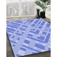 thumbnail image 3 of Ahgly Company Machine Washable Indoor Rectangle Transitional Light Slate Blue Area Rugs, 2' x 3', 3 of 7