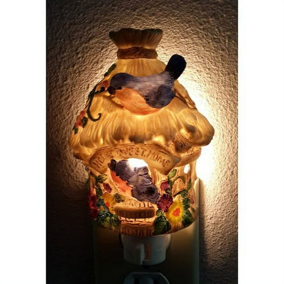 Cosmos Gifts Lighted Mounted Birdhouse