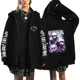 thumbnail image 3 of Otoño chaqueta con cremallera Anime Jujutsu Kaisen Sudadera con capucha con cremallera ropa de calle hombres mujeres sudaderas Harajuku ropa Casual Unisex, 3 of 5